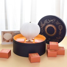 創意圓形雙層熱氣球月餅中秋禮盒